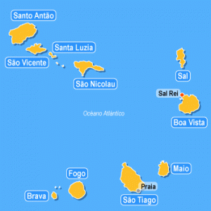Kaart Kaapverdie